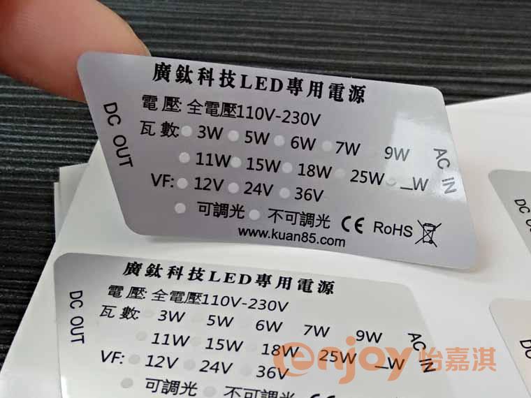 電源標簽