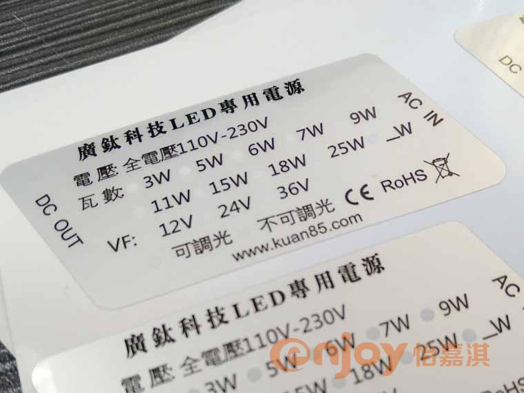 電源標簽
